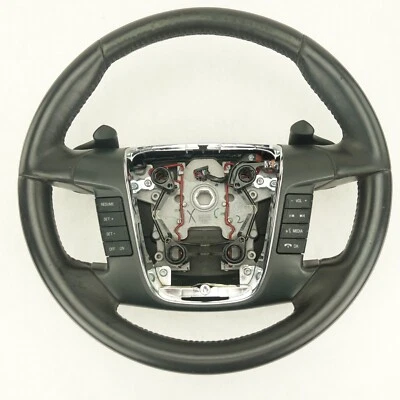 2010 2011 2012 Ford Taurus Steering Wheel Leather Black Radio Cruise Control - Image 1 of 4