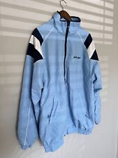 Vtg FUBU Sports COLLECTION Baby Blue WINDBREAKER Hip Hop TRACK Jacket Sz Medium