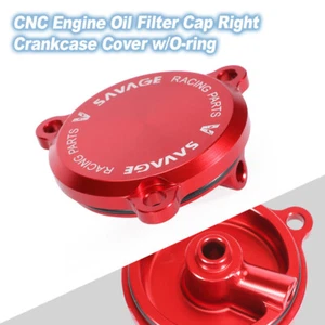 Tapa de filtro de aceite de motor CNC cubierta de cárter derecho con junta tórica para Honda XR650L XR600R - Imagen 1 de 14
