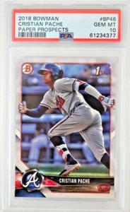 Christian Pache 2018 Bowman #BP46 Prospects gema como nueva PSA 10 - Imagen 1 de 3