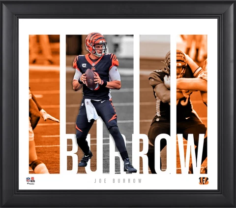 Joe Burrow Cincinnati Bengals Framed 15x17 Player Panel Collage Cover