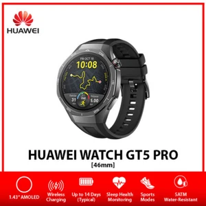 Huawei Watch GT 5 Pro 1.43" AMOLED Bluetooth iOS Android Smartwatch – Black/46mm - Picture 1 of 4