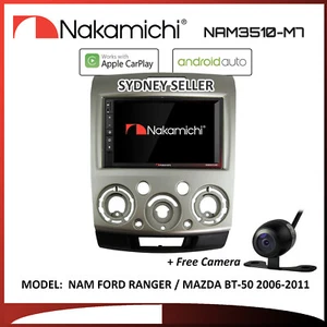 7" APPLE CARPLAY ANDROID AUTO NAKAMICHI BT FOR FORD RANGER MAZDA BT50 2006-2011 - Bild 1 von 2