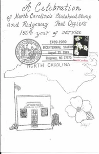 #2347-C2 First Day Ceremony Program North Carolina Statehood Stamp - Picture 1 of 1