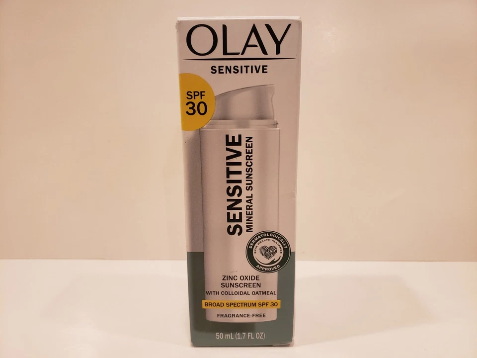 Olay~Sensitive Mineral Sunscreen w/ Colloidal Oatmeal SPF30 (FF)~1.7oz~NIB - Image 1 of 1