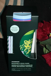 PAQUETE DE 5 Copa Fría STARBUCKS Holiday 2023 reutilizable 24 oz. Juego CAMBIO DE COLOR - Imagen 1 de 4