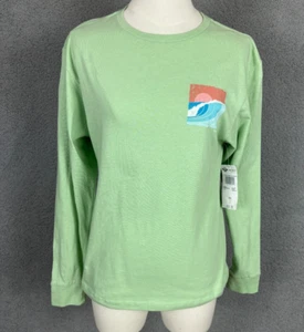 Roxy Girls Surfing Vibes Long Sleeve T-Shirt Large (12) Lime New With Tag's. - Picture 1 of 9
