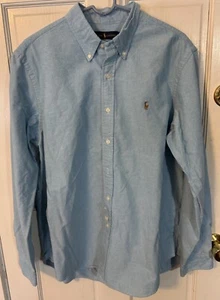 Ralph Lauren Long Sleeve Button Up Denim Shirt Men’s XL Blue - Picture 1 of 2