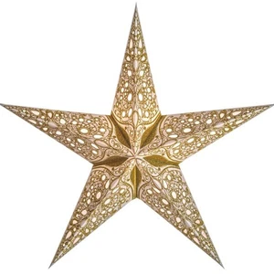 Starlightz Stern Raja gold 45 cm Leuchtstern Weihnachtsstern Papier Faltstern - Bild 1 von 2