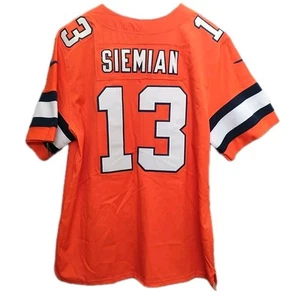 Denver Broncos Trikot Nike On Field Trevor Siemian Football Orange L L L Läuft Riesig - Bild 1 von 16
