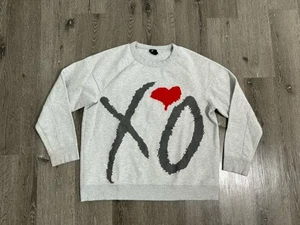 The Weeknd HM Sudadera Para Hombres XL Gris XO Pullover Cuello Redondo Manga Larga - Imagen 1 de 10