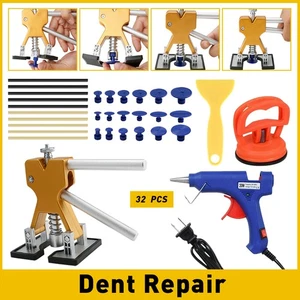 32 PCS Car Paintless Repair Dent Puller Remover Kit Lifter Dint Hail Damage Tool - Picture 1 of 16