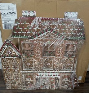 New Pottery Barn Gingerbread Lit Advent Calendar House New in Box - Picture 1 of 4