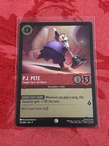 FOIL Lorcana Fabled - P.J. Pete - Caught Up in the Music - 114/204 FOIL - Picture 1 of 7