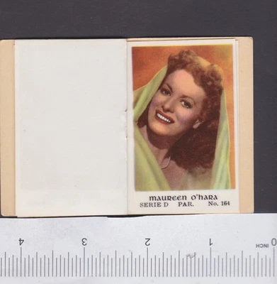 Album of 8 Anonymous Dutch Trade Cards 1950s Film Hollywood Stars Maureen O'Hara - Image 1 of 4