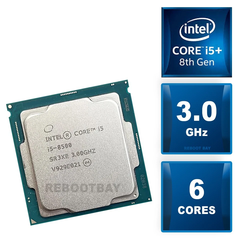 PC de escritorio Intel Core i5-8500 (6 núcleos) procesador CPU 3,00 GHz LGA1151 #SR3XE Foto 1 de 1