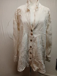 Free People Guaze Boho Pirat Oversized fließend weich Langarm  - Bild 1 von 11