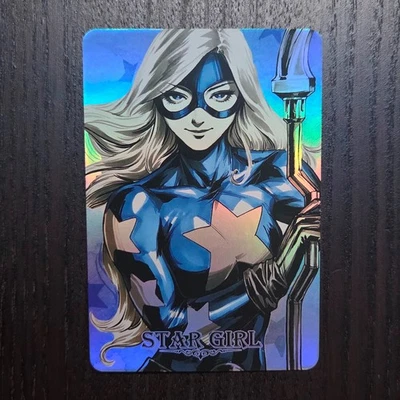 CARDDASS MASTERS DC Cosmic Hero Blue Suit STARGIRL Holofoil ACG Comics Card E24 - Image 1 of 4