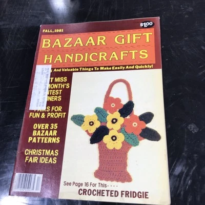 BAZAAR GIFT HANDICRAFTS MAGAZINE ~ FALL 1981 ~  - Image 1 of 4