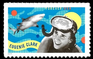 EUGENIE CLARK US #5693 MARINE BIOLOGIST SHARK LADY - ICHTHYOLOGIST FOREVER STAMP - Bild 1 von 2