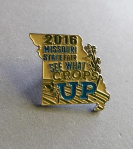 2016 Missouri State Fair - Lapel / Hat Pin - Sedalia - See What Crops Up! - Picture 1 of 2