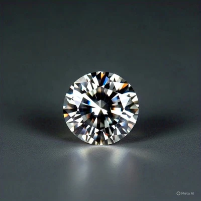 2Ct Round Cut Natural D Color Lab grown Loose CVD Diamond VVS1 Clarity Certified - Image 1 of 4