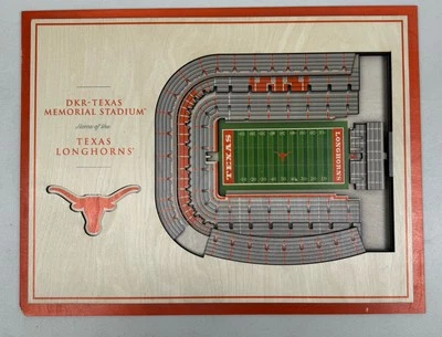 YouTheFan 3D Stadium DKR-Texas Memorial Stadium Texas Longhorns Wood 2018 - Imagem 1 de 4