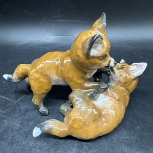Rosenthal figura figura animal zorros jugando diseño Imperio pagano G.2 - Imagen 1 de 20