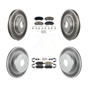 Ceramic Pads And Coated Disc Brake Rotors Front Rear Kit For Nissan Maxima - Picture 1 of 7
