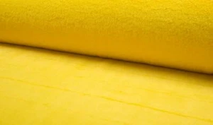 LUXURY Short Plush Super Soft Faux Fur Fabric Material BRIGHT YELLOW - Picture 1 of 1