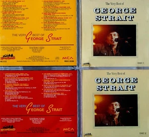 STRAIT GEORGE *VG+* "VERY BEST OF GEORGE STRAIT" 1991 US HEARTLAND/MCA HITS 2XCD - Picture 1 of 2