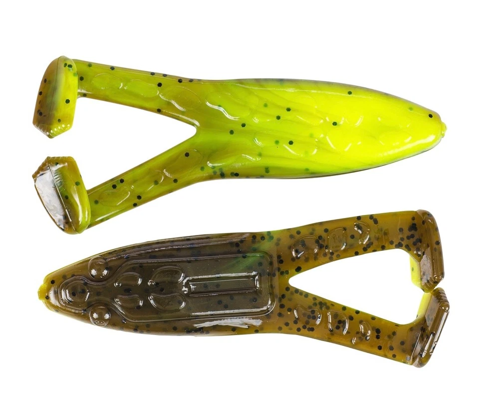 Señuelo de pesca Strike King Super Toad, vientre Chartreuse calabaza verde de 4", paquete de 5 Foto 1 de 1