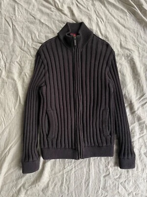 Paul & Shark Men's Pure Wool Heavy Knitted Zip Sweater Size M - Image 1 of 4
