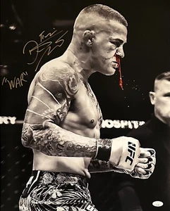 Dustin Poirier autographed inscribed 16x20 photo UFC PSA COA The Diamond - Picture 1 of 2