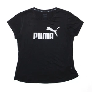 PUMA Womens Sport Black Short Sleeve T-Shirt M - Picture 1 of 6