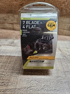 Hopkins Vehicle 7 Blade & 4 Flat Dodge Chrysler Jeep Multi-Tow Plug-In 42145 NEW - Picture 1 of 4