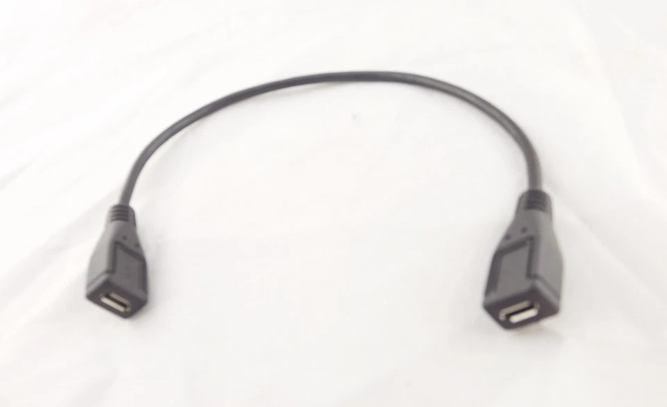 10 Micro USB B 5 Pin Female To Micro USB Female Extension Charging Adapter Cable - Image 1 of 4