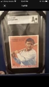 1933 GOUDEY #149 Babe Ruth SGC Authtentic Flawless Card. Pristine condition