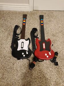 Guitar Hero Gibson Red Octane SG Wired Controllers Playstation 2  (2 Guitar lot)