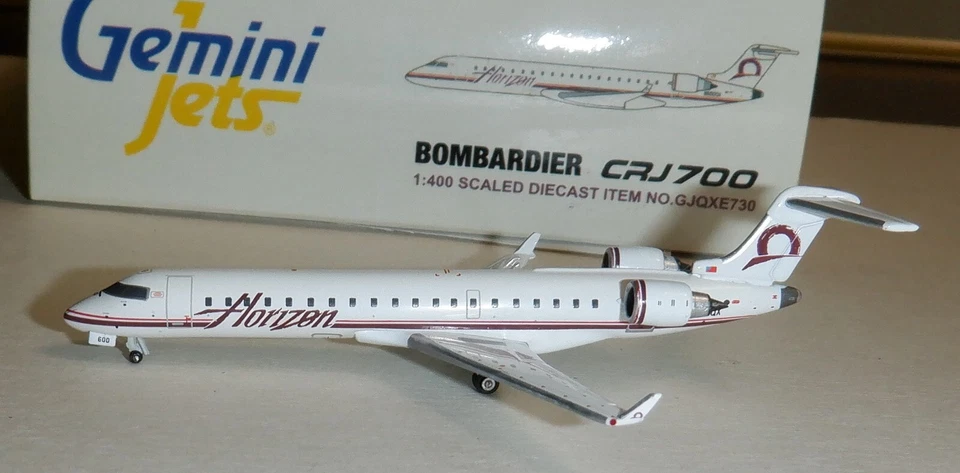 Gemini Jets 1:400 -  Horizon Air CRJ700    #N600QX  -  GJQXE730 - Image 1 of 1