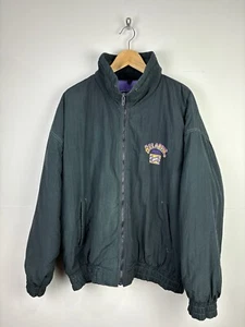 Vintage Billabong Jacket Mens Size Large Black Embroidered Spell Out Surf Wear - Picture 1 of 19