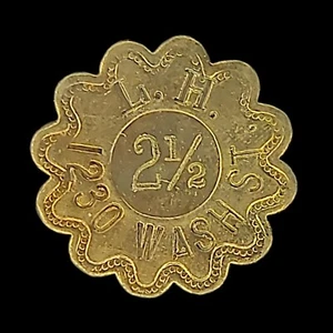 2½ ¢ L. H. 1230 Washington Street Trade Token/Coin - Picture 1 of 2