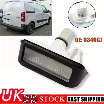 Rear Number Plate Light For Citroen Berlingo Peugeot Partner with Bulb 6340.G7 - Image 1 of 4