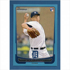2012 (TIGERS) Bowman Draft Blue #14 Casey Crosby/500