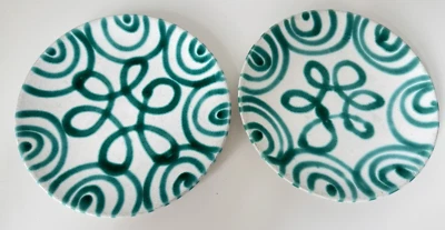 Gmundner Keramik grün geflammt 2x Dessertteller 19,5 cm GK2425 (2506DE5) 11/25 - Bild 1 von 4
