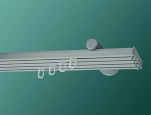 Gardinenschiene Flächenvorhangschiene mit Wandträger 4-lfg. Modell 640 - Bild 1 von 3