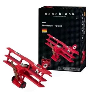 Nanoblock® Red Baron Tri-Plane 58369 New NIB Block Building Kit - Picture 1 of 2