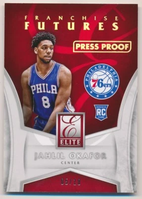JAHLIL OKAFOR 2015-16 Donruss ELITE FRANCHISE FUTURES GOLD PRESS PROOF RC 5/10 - Image 1 of 2