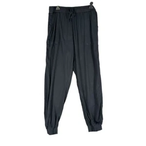 Espléndidos Pantalones de Correr para Mujer XL Negros con Cordón Salón Cómodos Informales Acogedores - Imagen 1 de 9