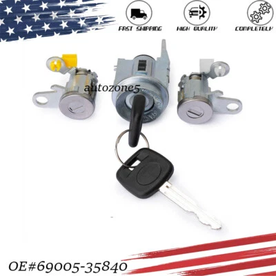 Juego de cilindros de bloqueo de encendido con 2 llaves 95-04 para Toyota Tacoma Tundra Foto 1 de 4